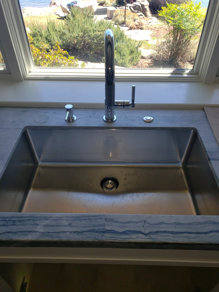 Grass Valley, CA Residential Kitchen Stainless Steel Sink Remodel by Plumbing Contractor
