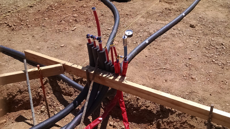 Auburn, CA New Home Construction Rough Plumbing Installation with Pex and black pipe for water lines