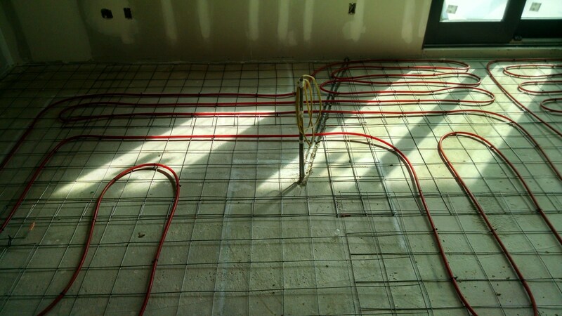 Auburn, CA Install Radiant Heating System Pex pipe concrete floor